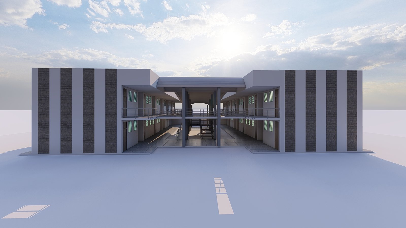 edificio aulas universidad